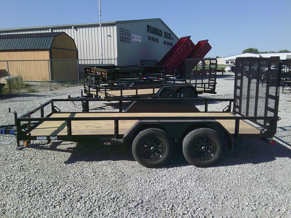 83" x 14' Tandem Axle Utility (2" x 3" Angle Frame)