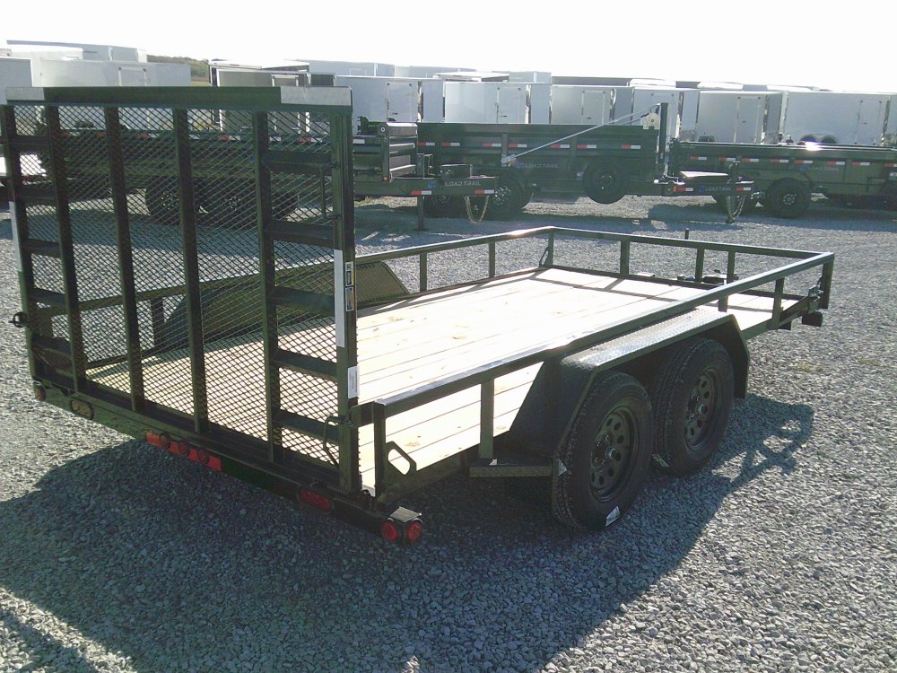 83" x 14' Tandem Axle Utility (2" x 3" Angle Frame)