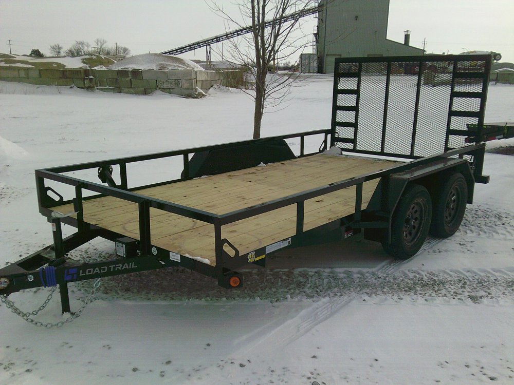 83" x 14' Tandem Axle Utility (2" x 3" Angle Frame) -7K