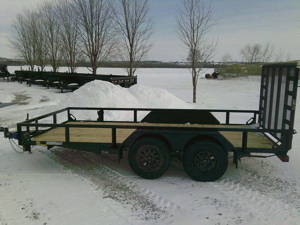 83" x 14' Tandem Axle Utility (2" x 3" Angle Frame) -7K