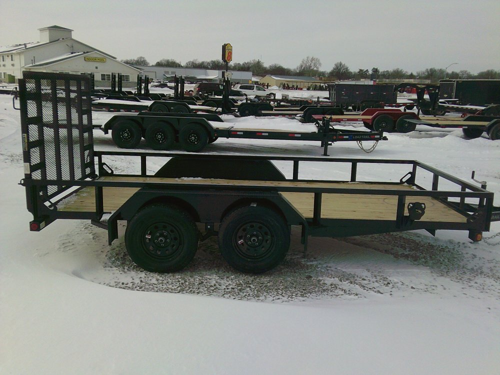 83" x 14' Tandem Axle Utility (2" x 3" Angle Frame) -7K