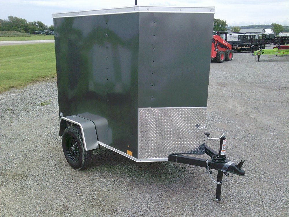 4X6 Enclosed Cross Trailer 2K