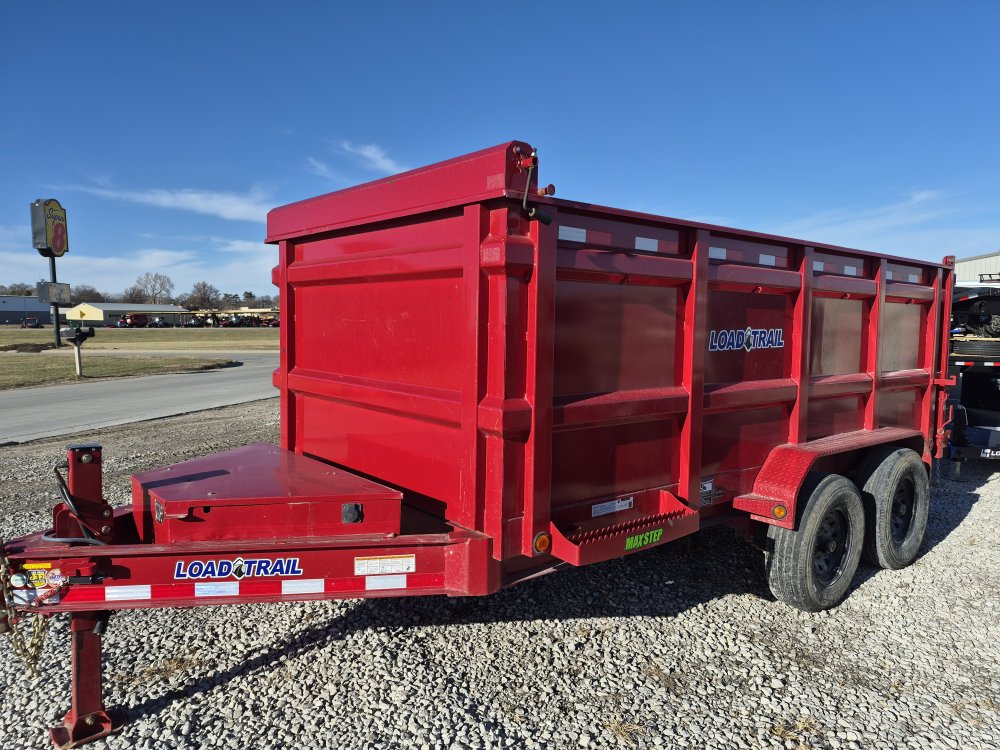 USED 2022 83" X 14' Red Dump Trailer 14K