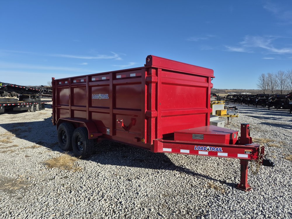 USED 2022 83" X 14' Red Dump Trailer 14K