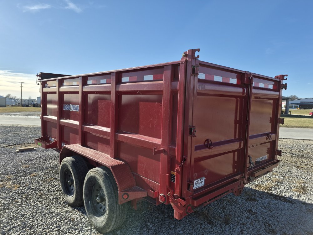 USED 2022 83" X 14' Red Dump Trailer 14K