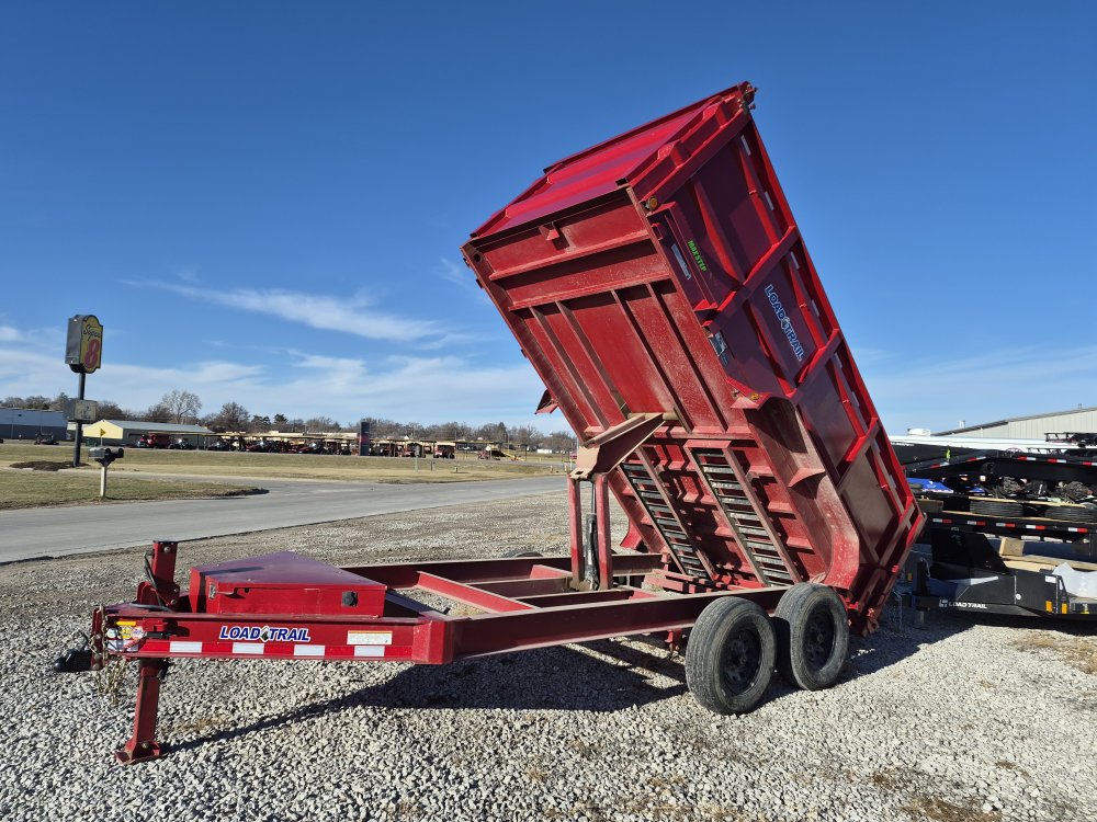 USED 2022 83" X 14' Red Dump Trailer 14K