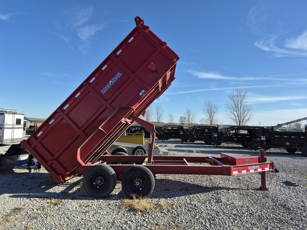USED 2022 83" X 14' Red Dump Trailer 14K