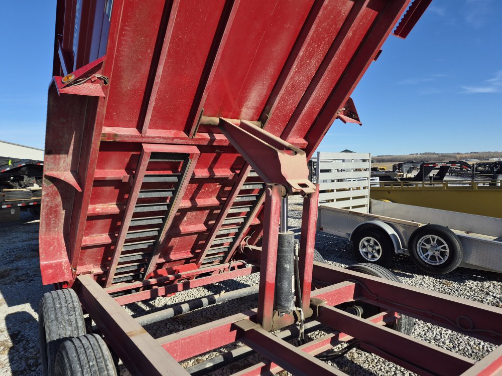 USED 2022 83" X 14' Red Dump Trailer 14K