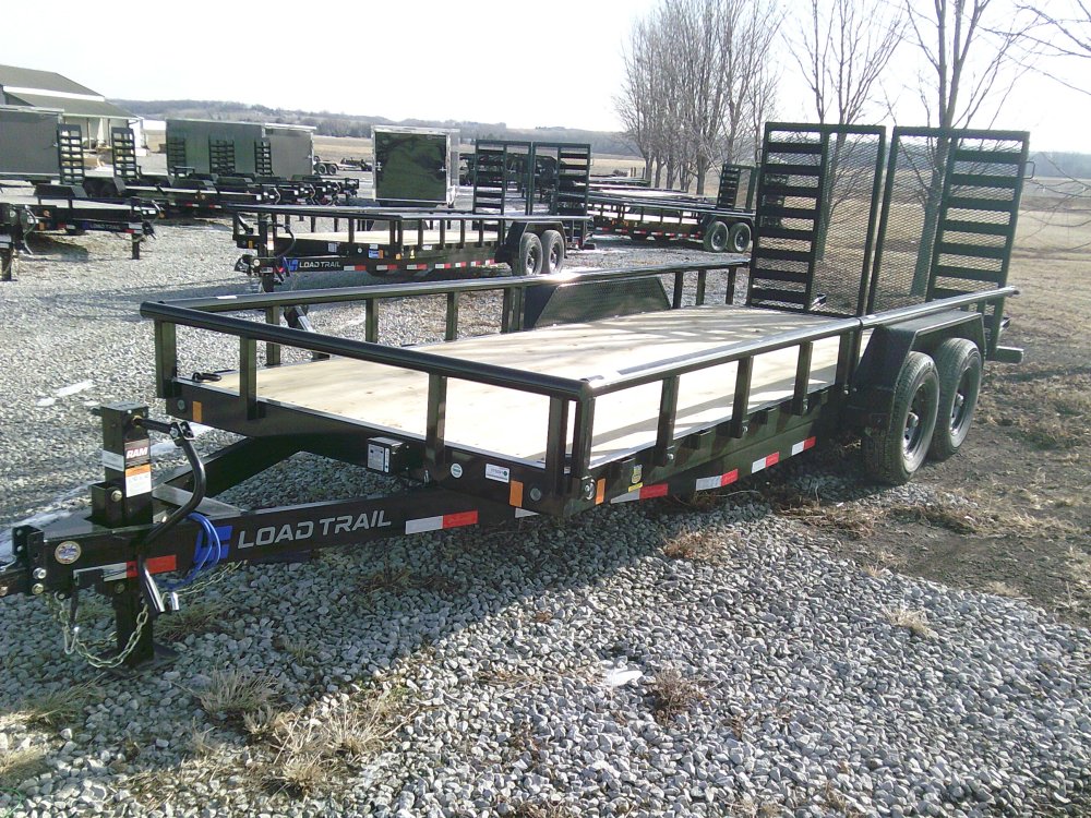 83" x 20' Tandem Carhauler w/Side Rails