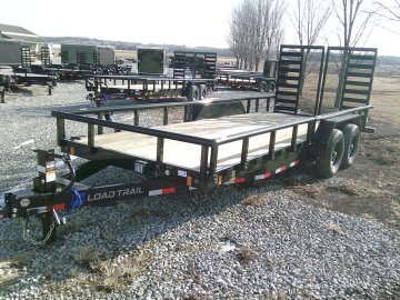 83" x 20' Tandem Carhauler w/Side Rails