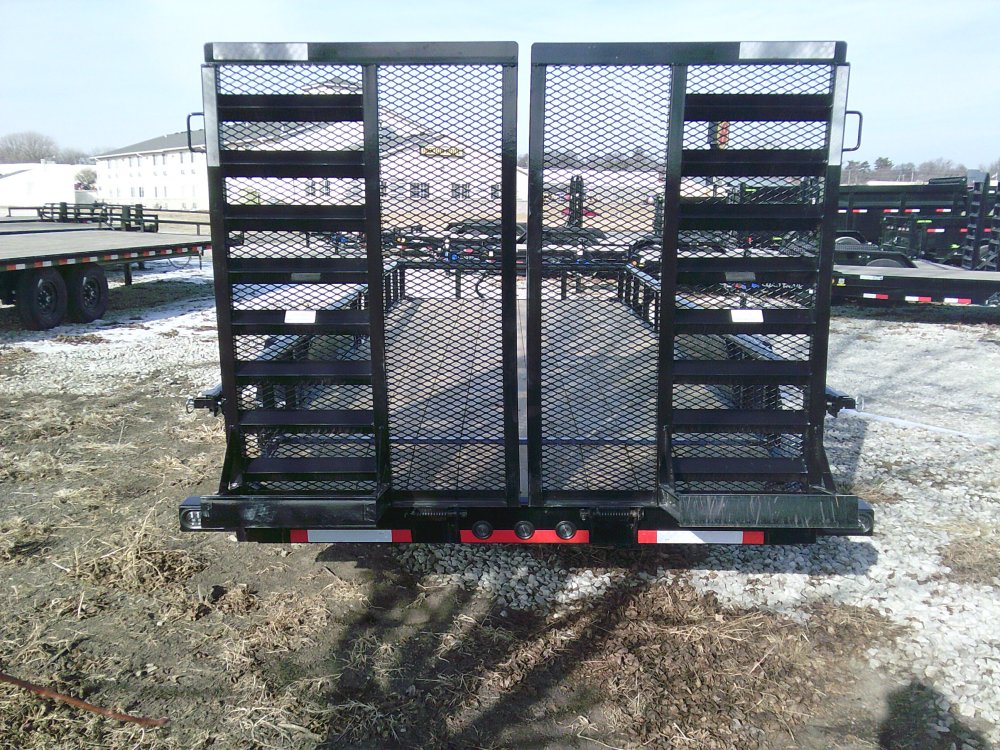 83" x 20' Tandem Carhauler w/Side Rails