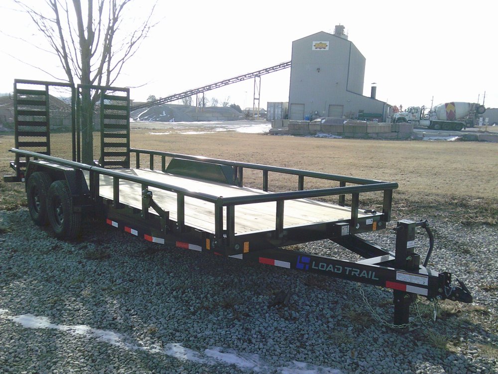 83" x 20' Tandem Carhauler w/Side Rails
