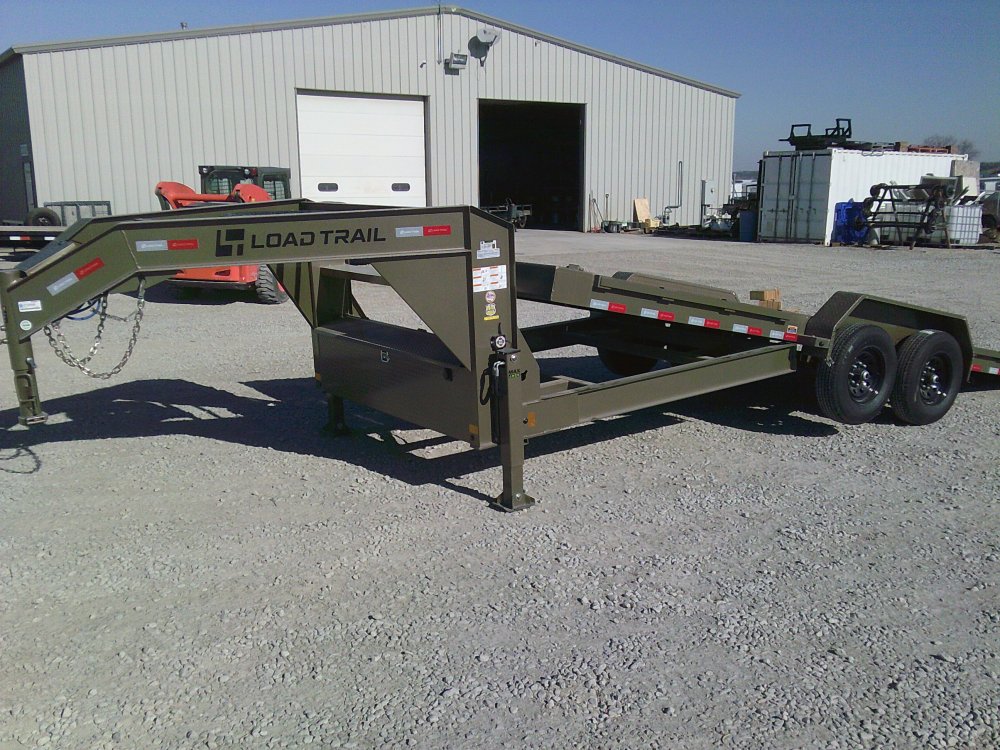83" x 24' Gooseneck Tandem Axle Rapid Loader Tilt Deck