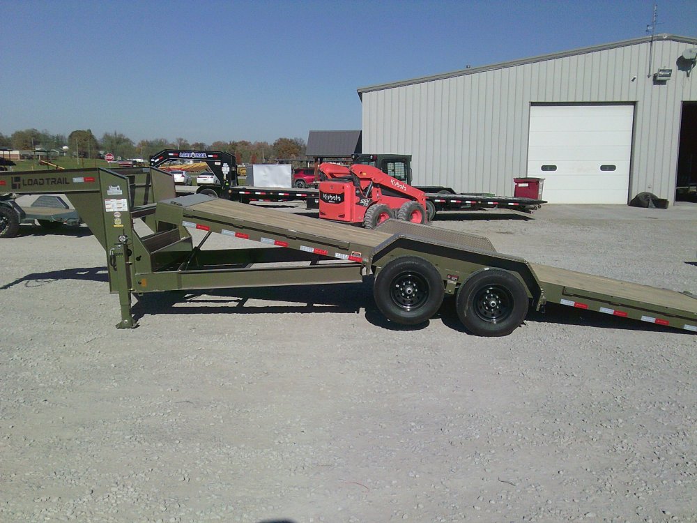 83" x 24' Gooseneck Tandem Axle Rapid Loader Tilt Deck