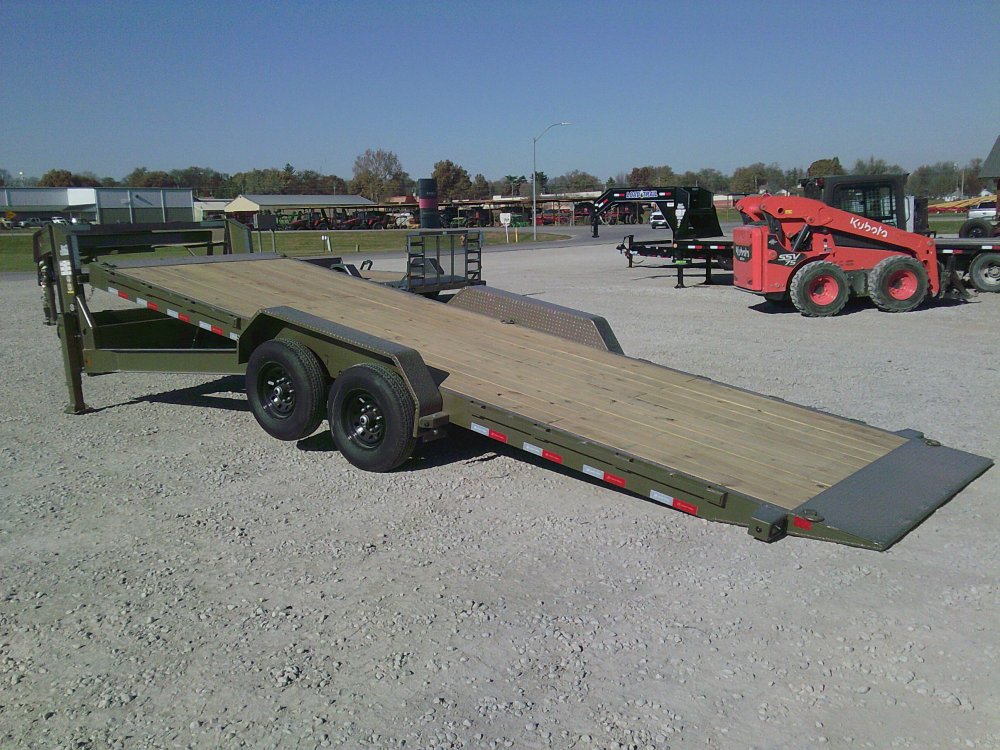 83" x 24' Gooseneck Tandem Axle Rapid Loader Tilt Deck