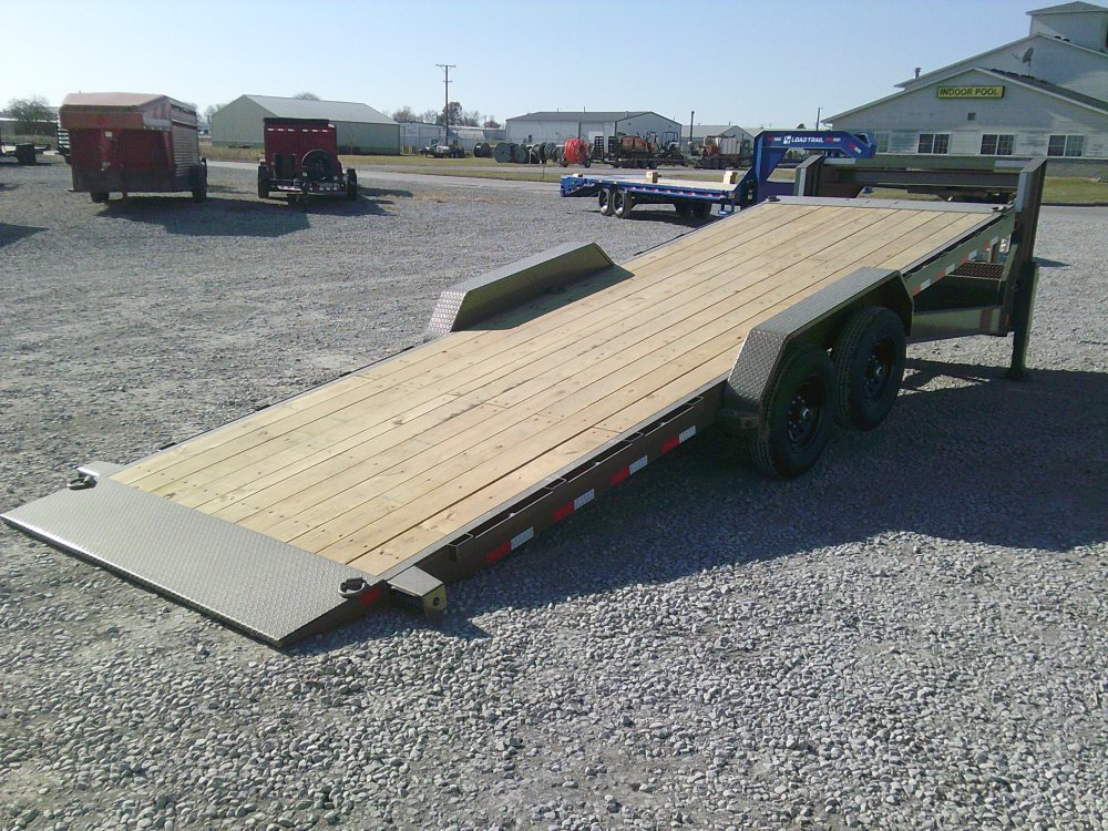 83" x 24' Gooseneck Tandem Axle Rapid Loader Tilt Deck