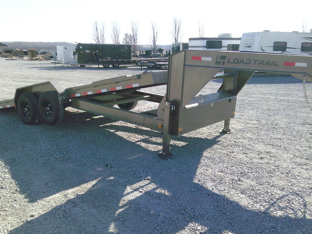 83" x 24' Gooseneck Tandem Axle Rapid Loader Tilt Deck