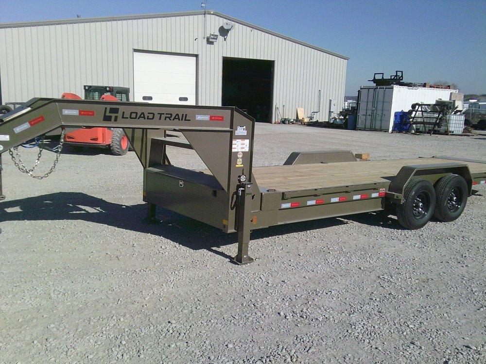 83" x 24' Gooseneck Tandem Axle Rapid Loader Tilt Deck