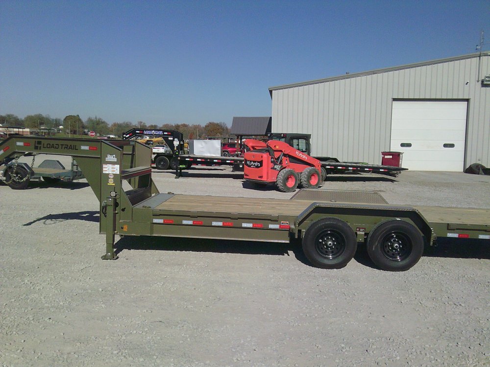 83" x 24' Gooseneck Tandem Axle Rapid Loader Tilt Deck