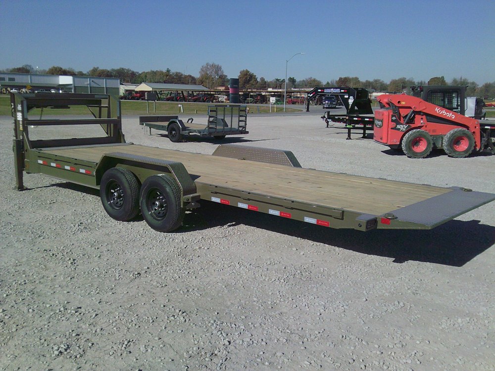 83" x 24' Gooseneck Tandem Axle Rapid Loader Tilt Deck