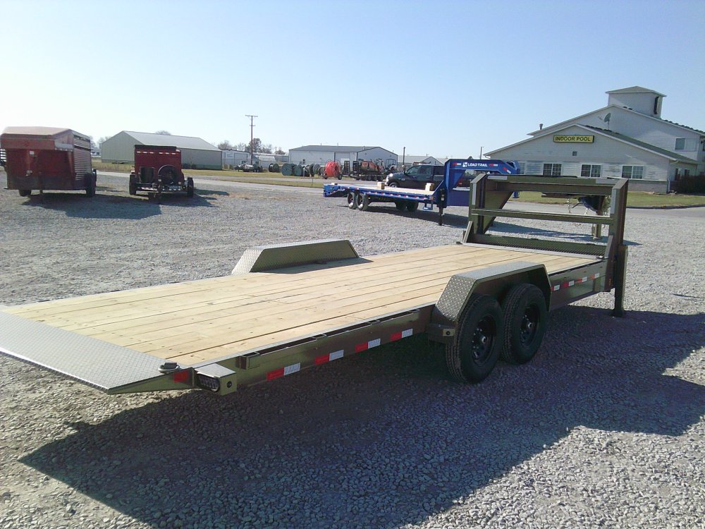 83" x 24' Gooseneck Tandem Axle Rapid Loader Tilt Deck