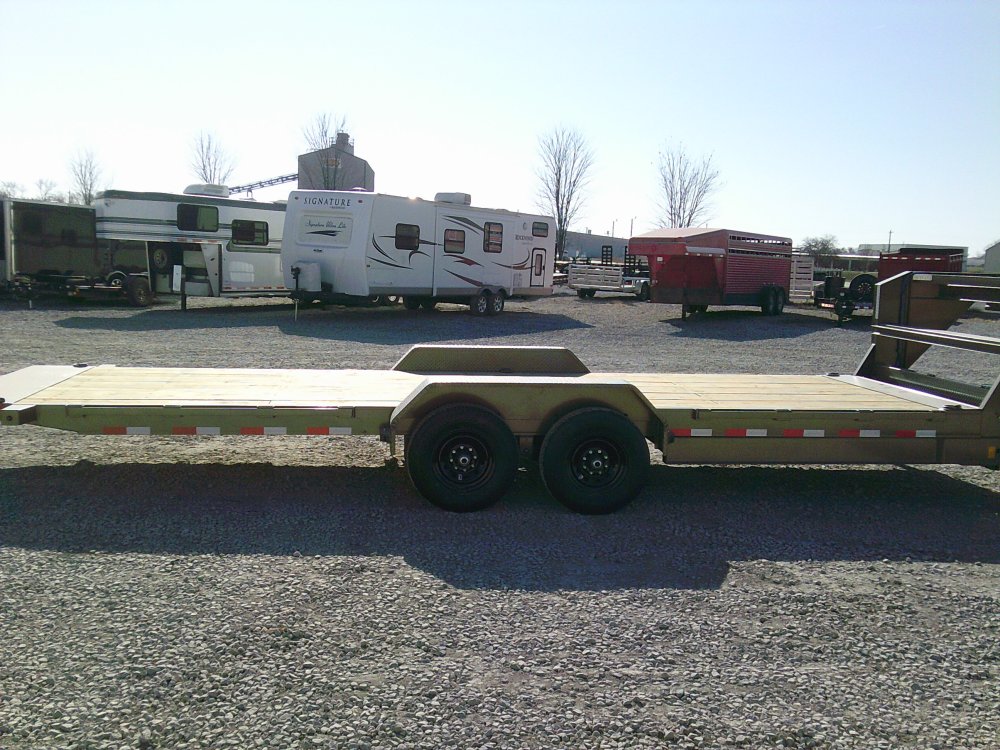83" x 24' Gooseneck Tandem Axle Rapid Loader Tilt Deck
