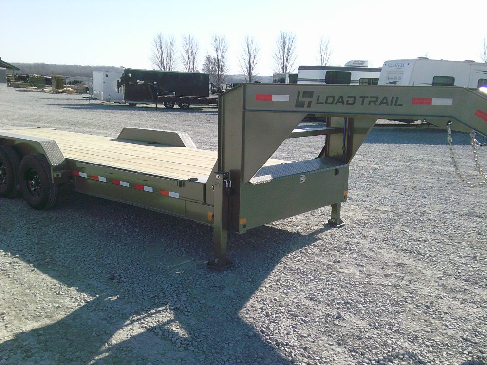83" x 24' Gooseneck Tandem Axle Rapid Loader Tilt Deck