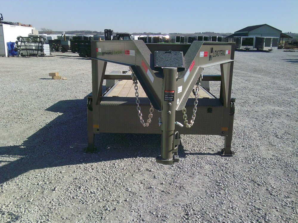 83" x 24' Gooseneck Tandem Axle Rapid Loader Tilt Deck