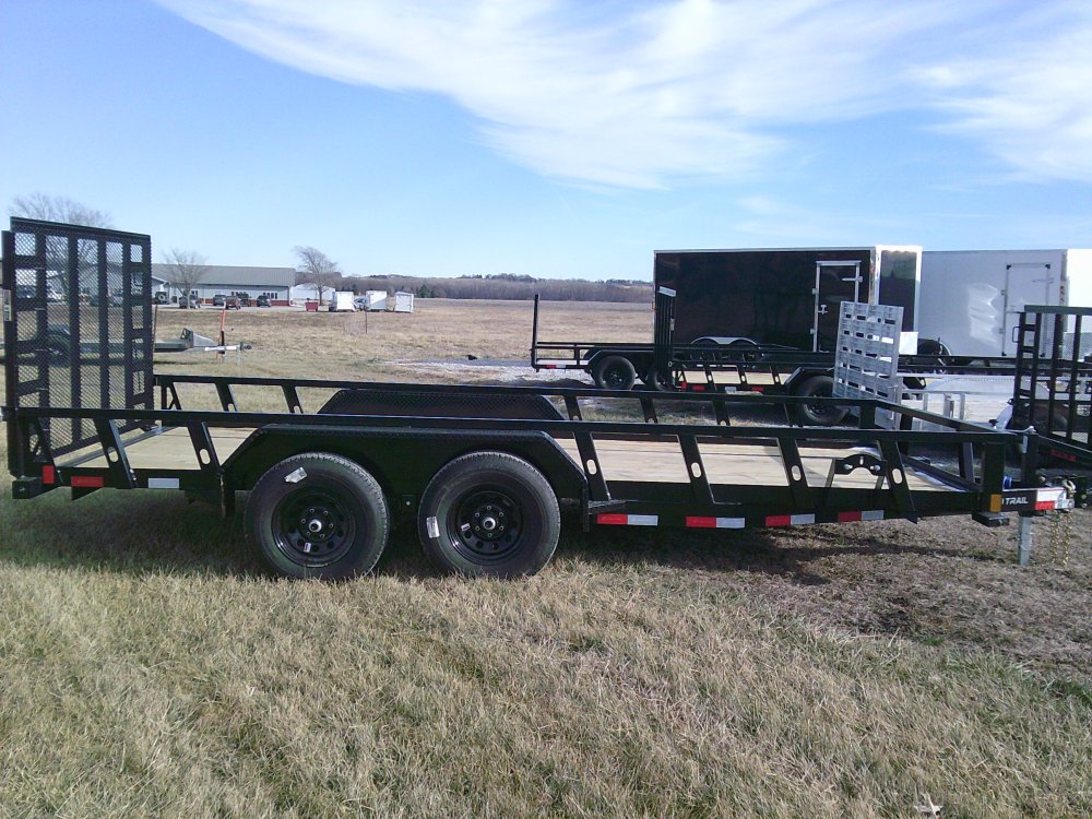 83" x 16' Tandem Axle Utility (3" x 4" Angle Frame)