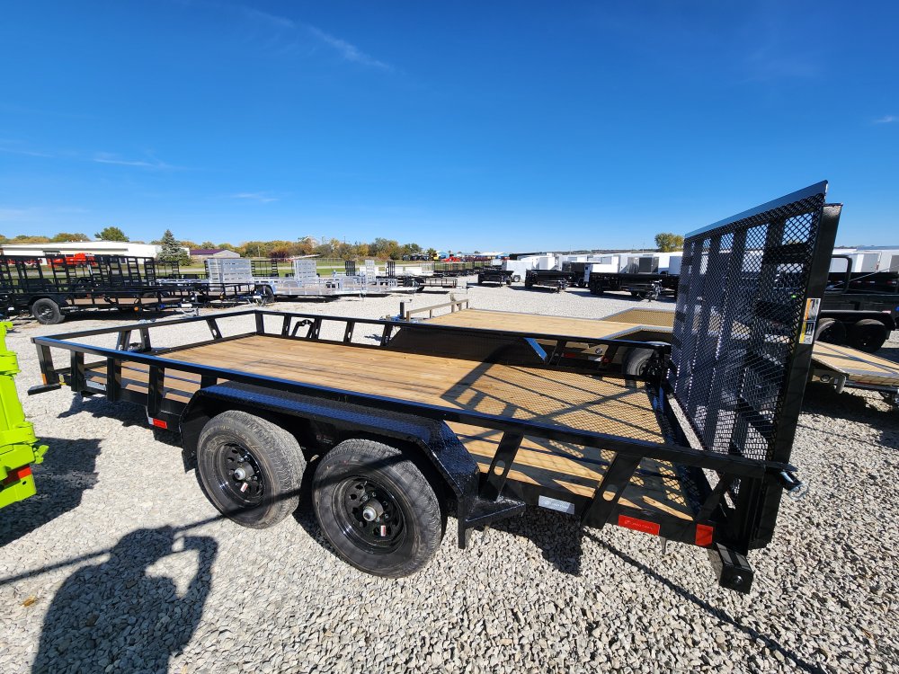 83" x 16' Tandem Axle Utility (3" x 4" Angle Frame)