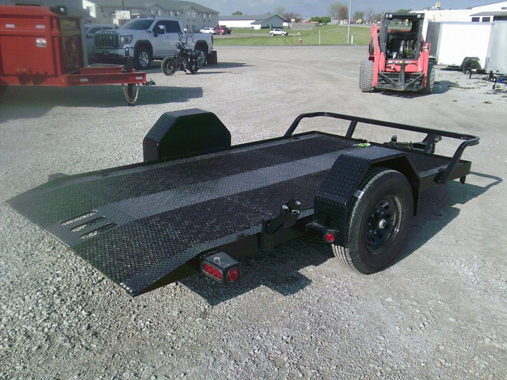 77" X 12' Single Axle Scissor Hauler Trailer -7K