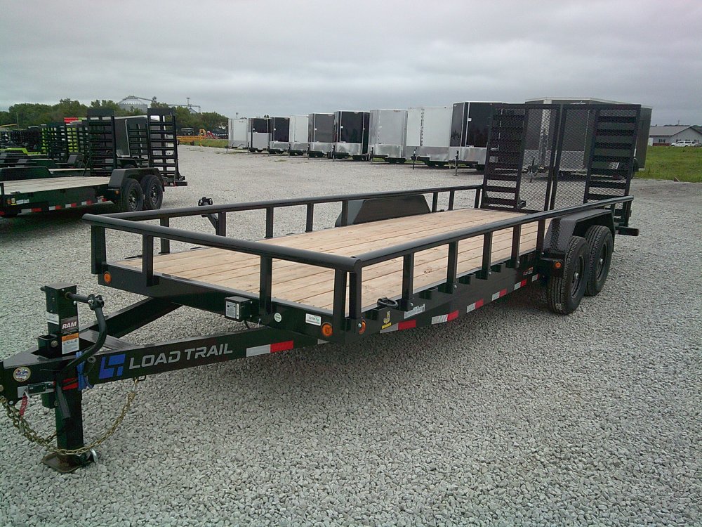 83" x 22' Tandem Carhauler w/Side Rails