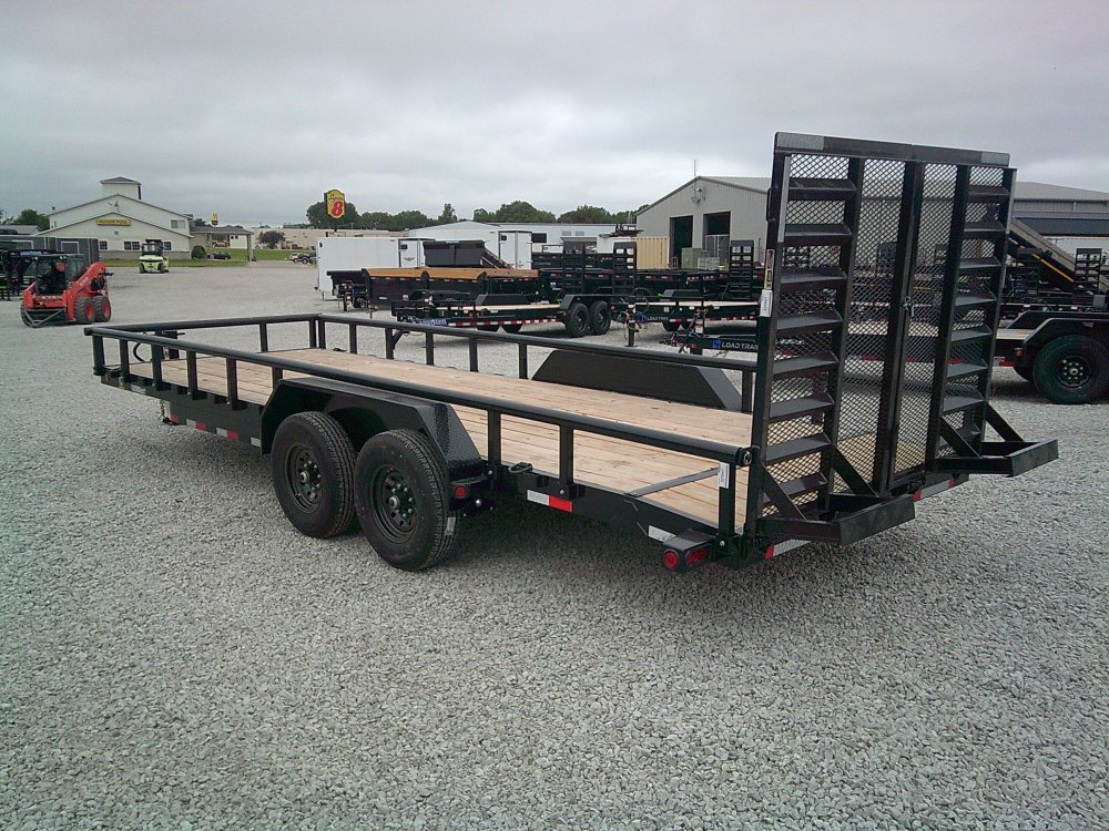 83" x 22' Tandem Carhauler w/Side Rails