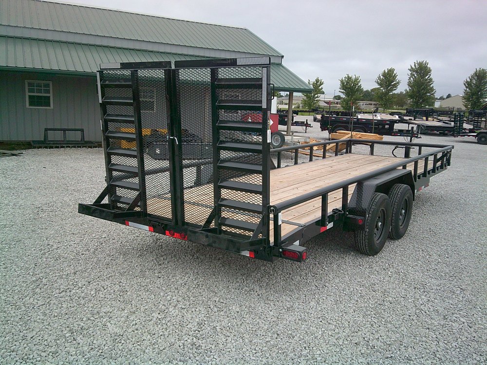 83" x 22' Tandem Carhauler w/Side Rails