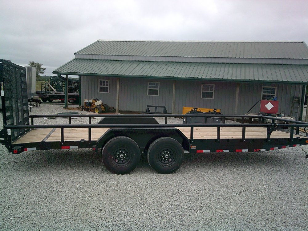 83" x 22' Tandem Carhauler w/Side Rails