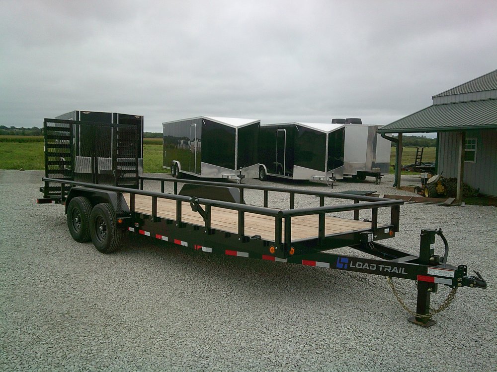83" x 22' Tandem Carhauler w/Side Rails