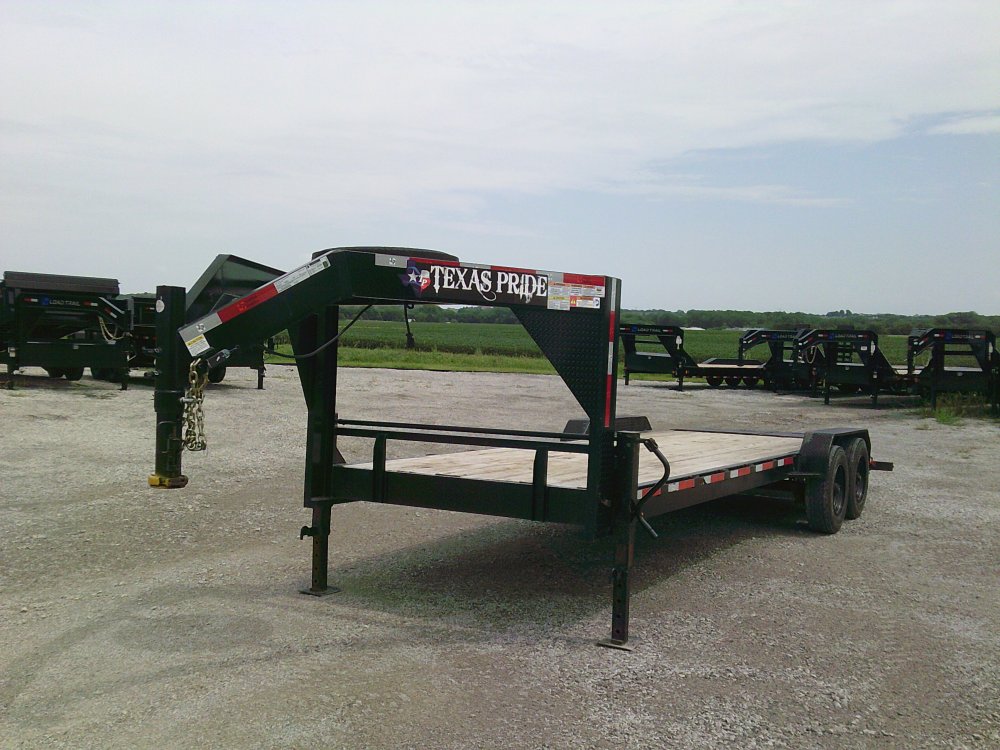 Used 2022 Texas Pride 83" x 24' Gooseneck Equipment Trailer - 20,000 GVWR