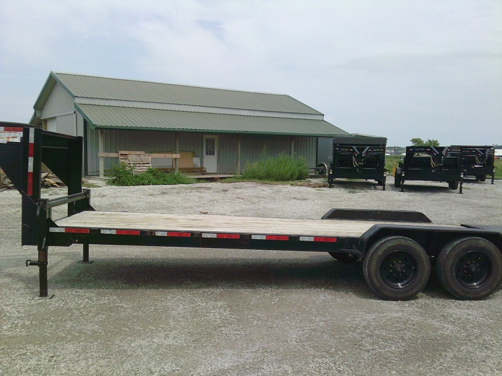 Used 2022 Texas Pride 83" x 24' Gooseneck Equipment Trailer - 20,000 GVWR