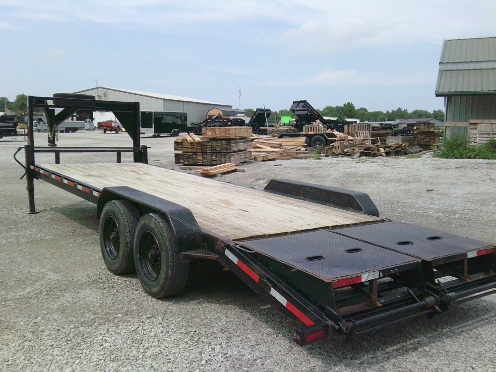 Used 2022 Texas Pride 83" x 24' Gooseneck Equipment Trailer - 20,000 GVWR