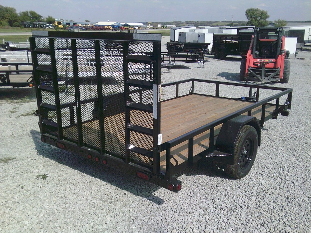 77" x 12' Single Axle (2" x 3" Angle Frame)
