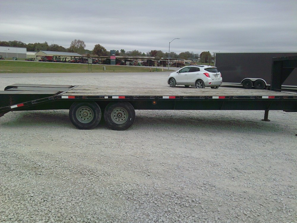 USED 2007 Load Master 102" x 25' Gooseneck Trailer - 14,000 GVWR - VIN#4JLNF25227G000140
