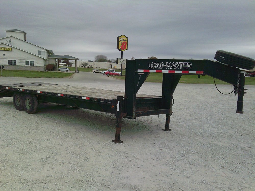 USED 2007 Load Master 102" x 25' Gooseneck Trailer - 14,000 GVWR - VIN#4JLNF25227G000140