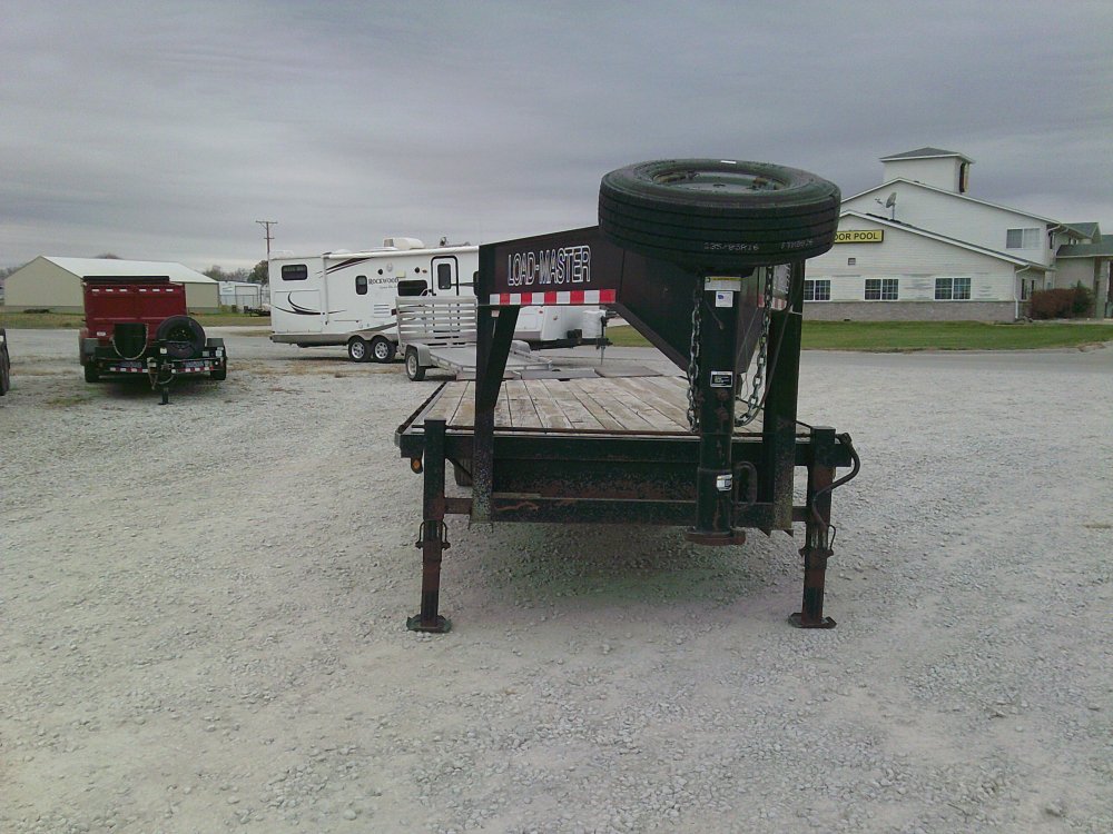 USED 2007 Load Master 102" x 25' Gooseneck Trailer - 14,000 GVWR - VIN#4JLNF25227G000140