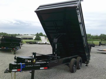 96" x 14' Tandem Axle Pintle Hook Deck Over Dump -14K