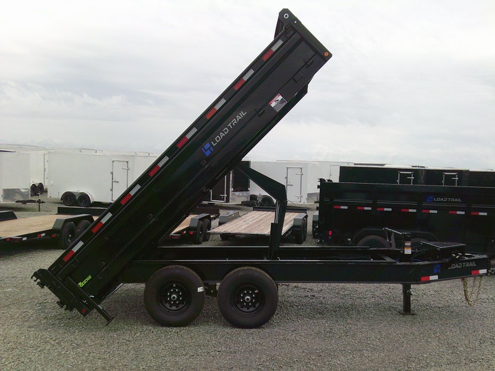 96" x 14' Tandem Axle Pintle Hook Deck Over Dump -14K