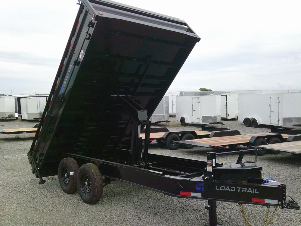 96" x 14' Tandem Axle Pintle Hook Deck Over Dump -14K
