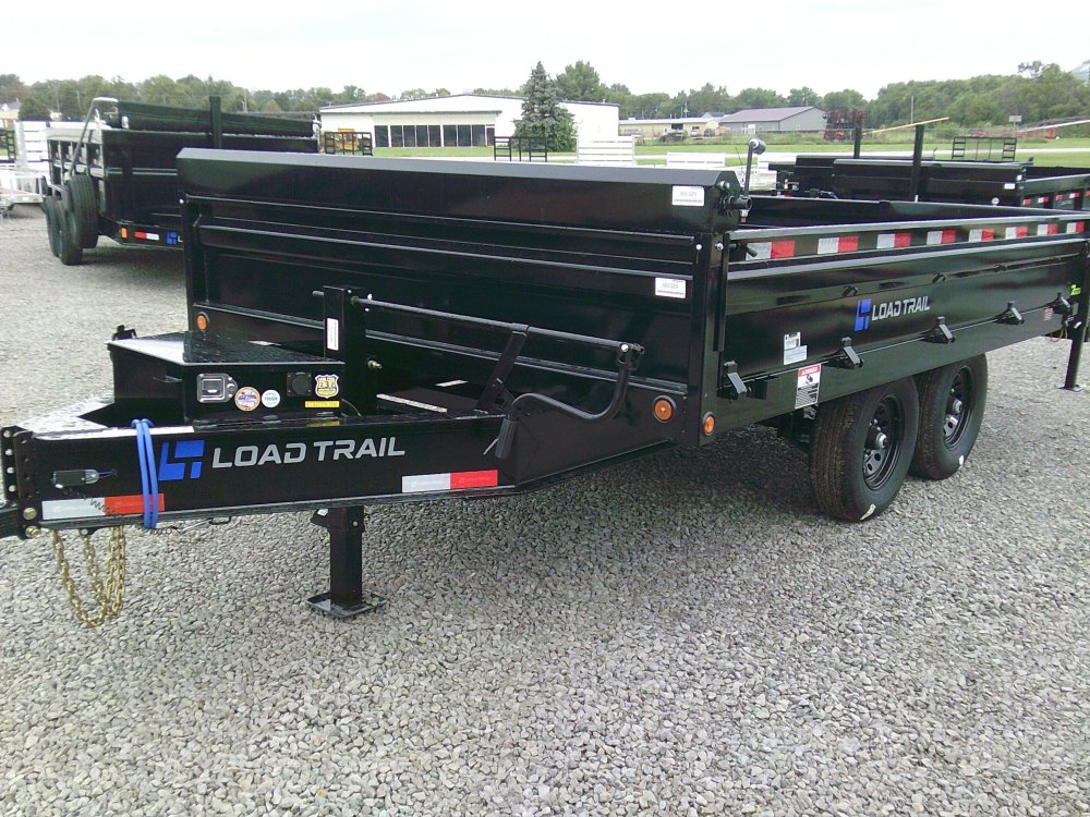 96" x 14' Tandem Axle Pintle Hook Deck Over Dump -14K