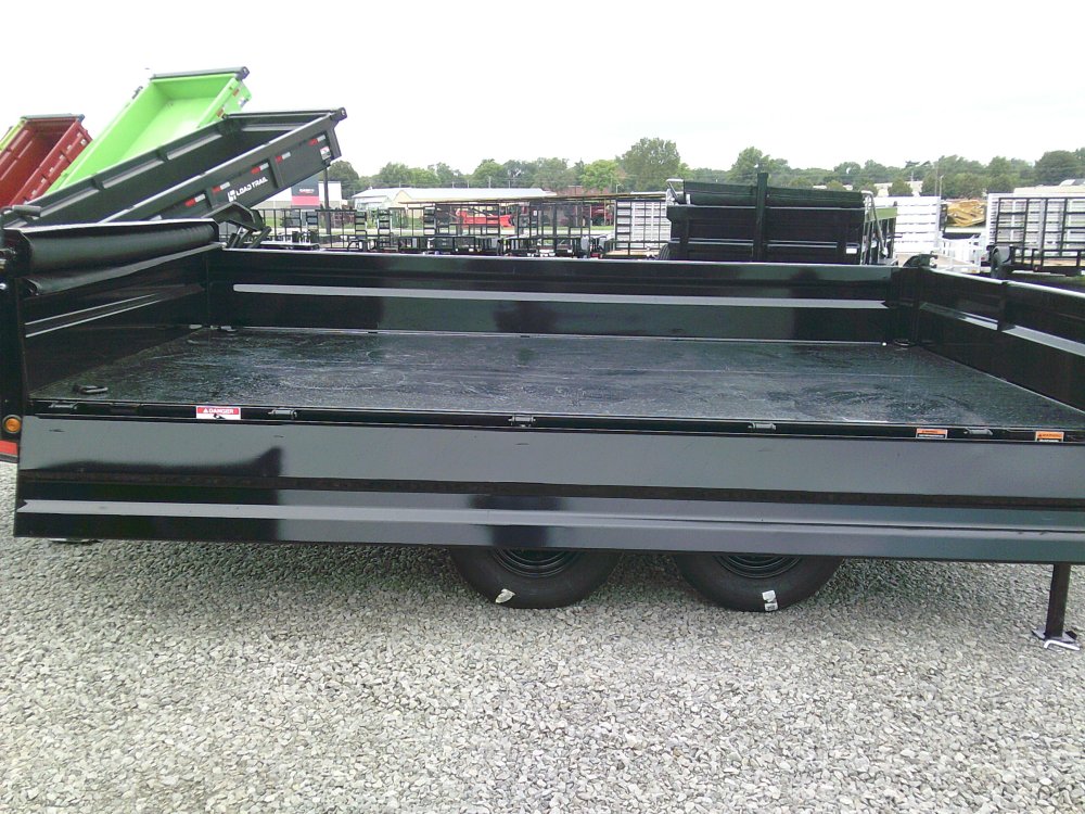 96" x 14' Tandem Axle Pintle Hook Deck Over Dump -14K