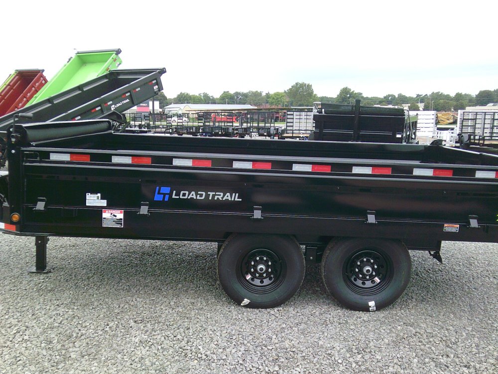 96" x 14' Tandem Axle Pintle Hook Deck Over Dump -14K