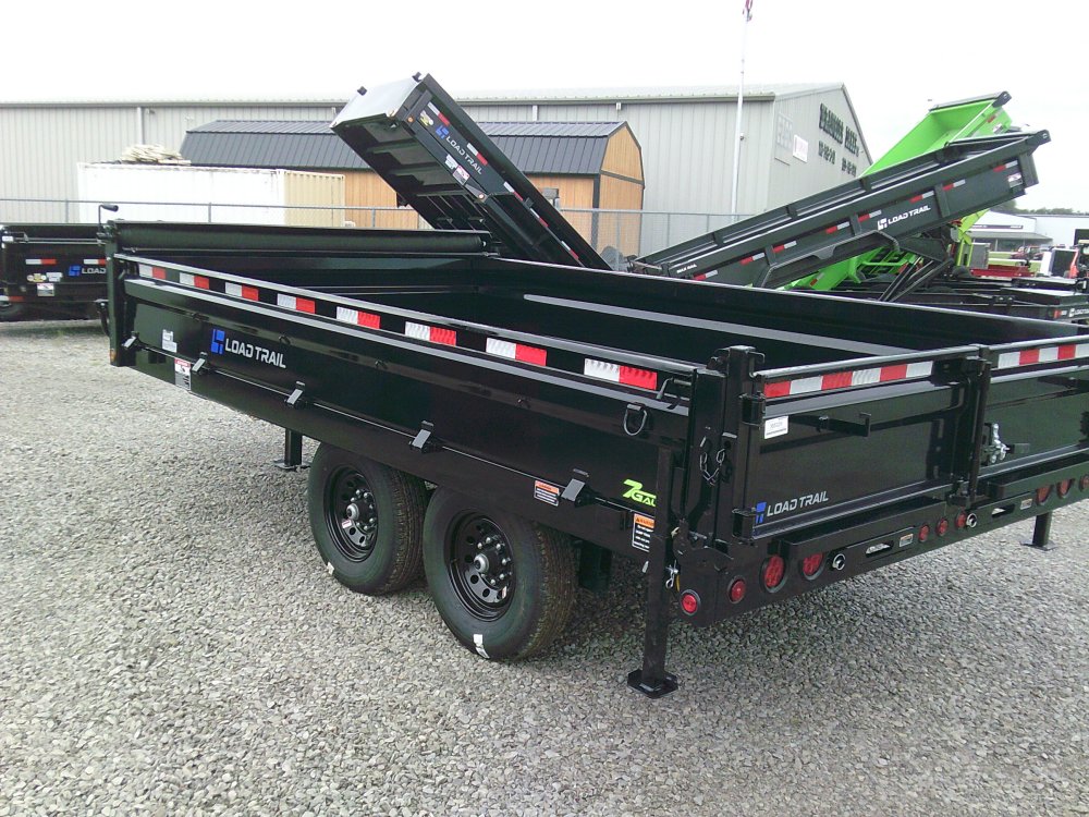 96" x 14' Tandem Axle Pintle Hook Deck Over Dump -14K
